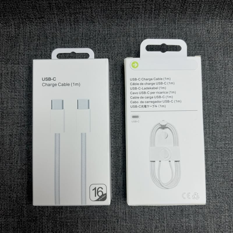 iPhone 16 Pro Max Fast Charging Cable | USB-C to USB-C PD 60W | Type-C Charging & Data Cable