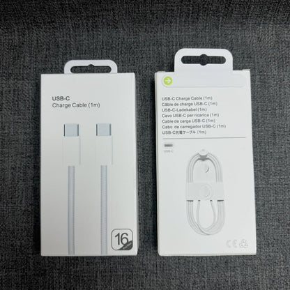 iPhone 16 Pro Max Fast Charging Cable | USB-C to USB-C PD 60W | Type-C Charging & Data Cable