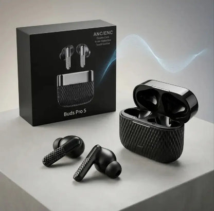 Buds Pro 5 TWS Wireless Bluetooth Earbuds – Touch Control, HD Stereo Sound