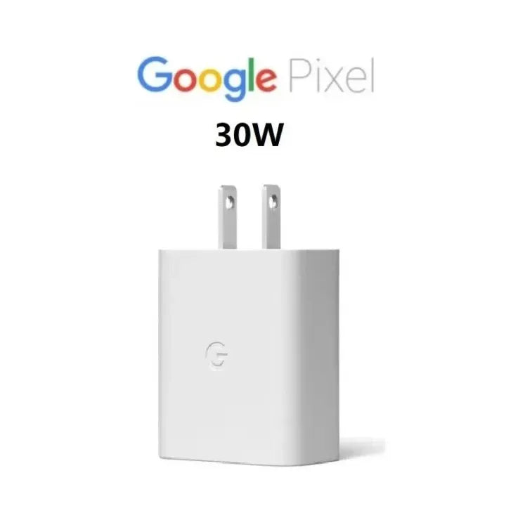 Original 30W USB-C PD Fast Charger Adapter for Google Pixel 6, 7, 5 Pro, 4/3/2 XL – Quick Charge 6A/5A/4A Power Supply