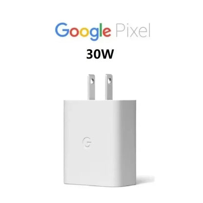 Original 30W USB-C PD Fast Charger Adapter for Google Pixel 6, 7, 5 Pro, 4/3/2 XL – Quick Charge 6A/5A/4A Power Supply