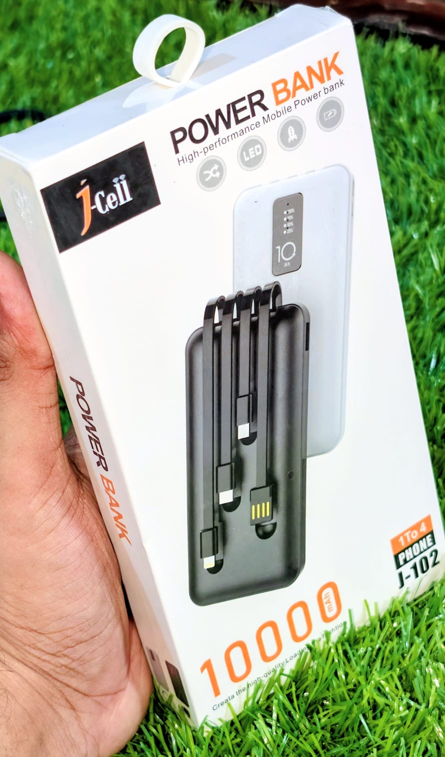 Jcell Power Bank 10000mAh – Fast Charging Portable Power Bank