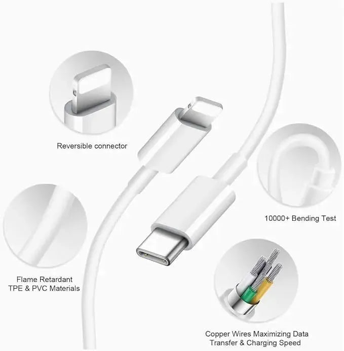 iPhone 16 Pro Max Fast Charging Cable | USB-C to USB-C PD 60W | Type-C Charging & Data Cable