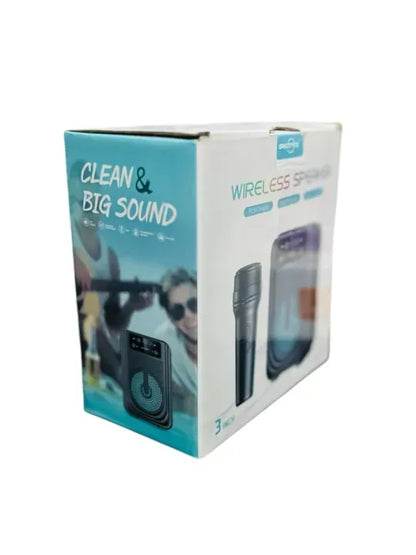 GTS 2158 Portable Bluetooth Speaker | 3-Inch Ultra Loud Stereo with LED Lights